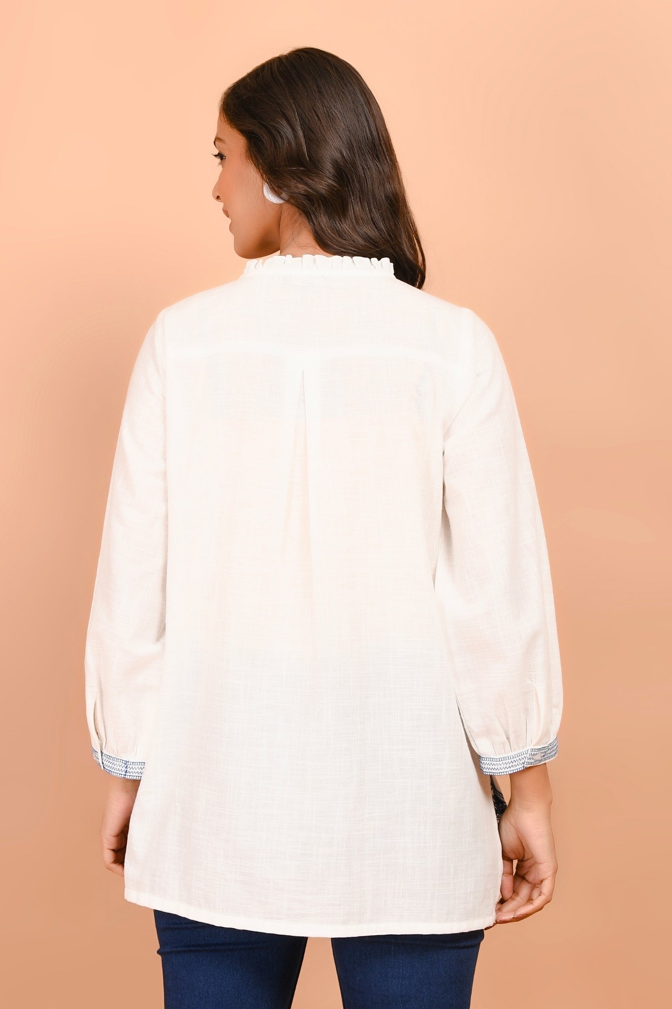 Aqua Rêve Embroirered Short Kurti