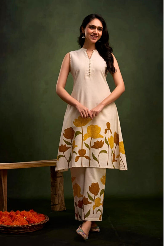 Roselle Bloomaria Coord Set - Yellow