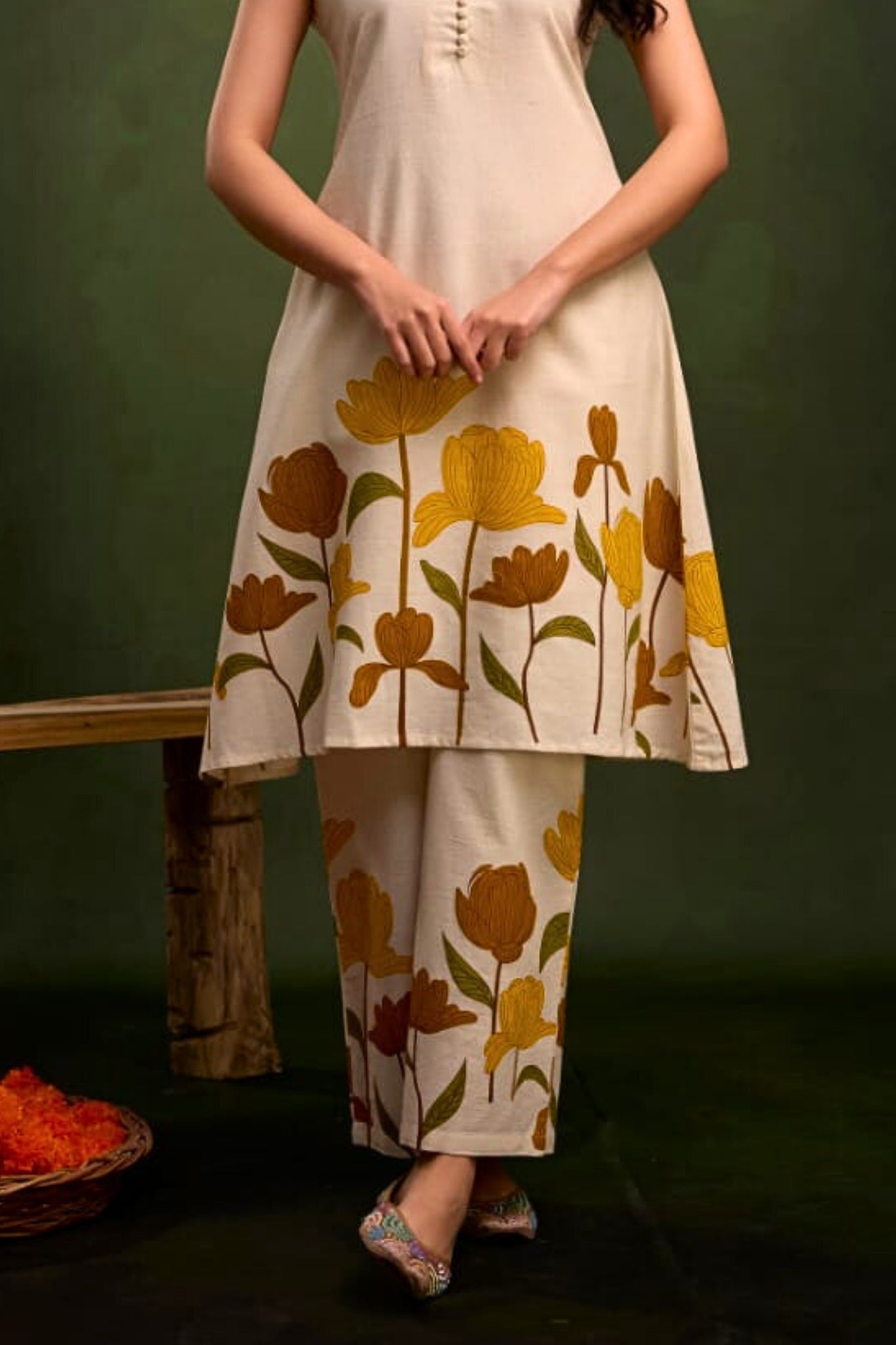 Roselle Bloomaria Coord Set - Yellow