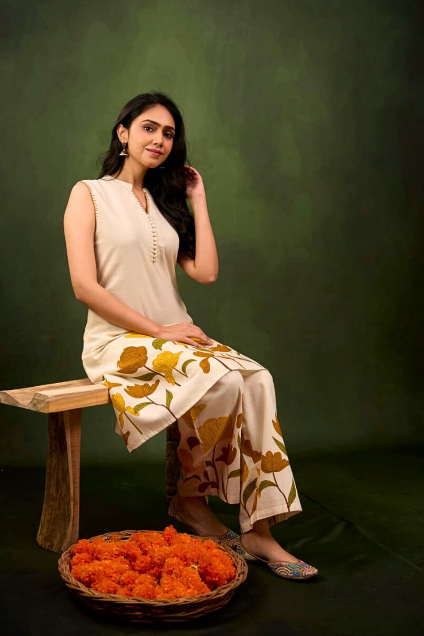 Roselle Bloomaria Coord Set - Yellow