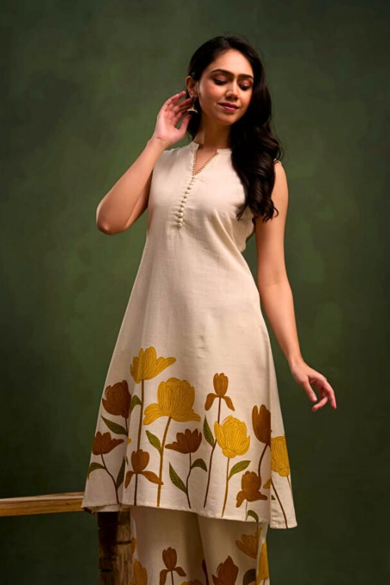 Roselle Bloomaria Coord Set - Yellow