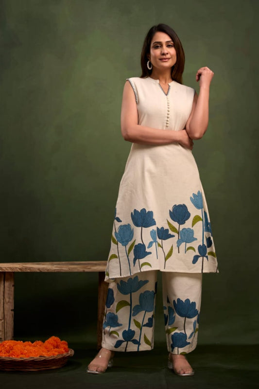 Roselle Bloomaria Coord Set - Blue