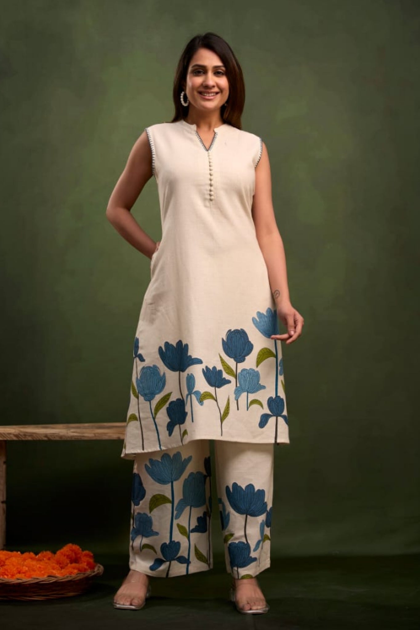 Roselle Bloomaria Coord Set - Blue