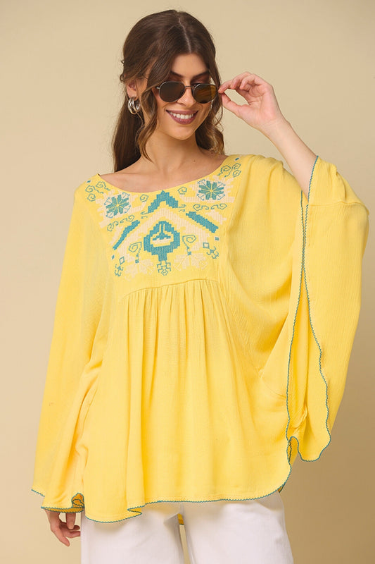 Elara Mist Embroidered Kurti