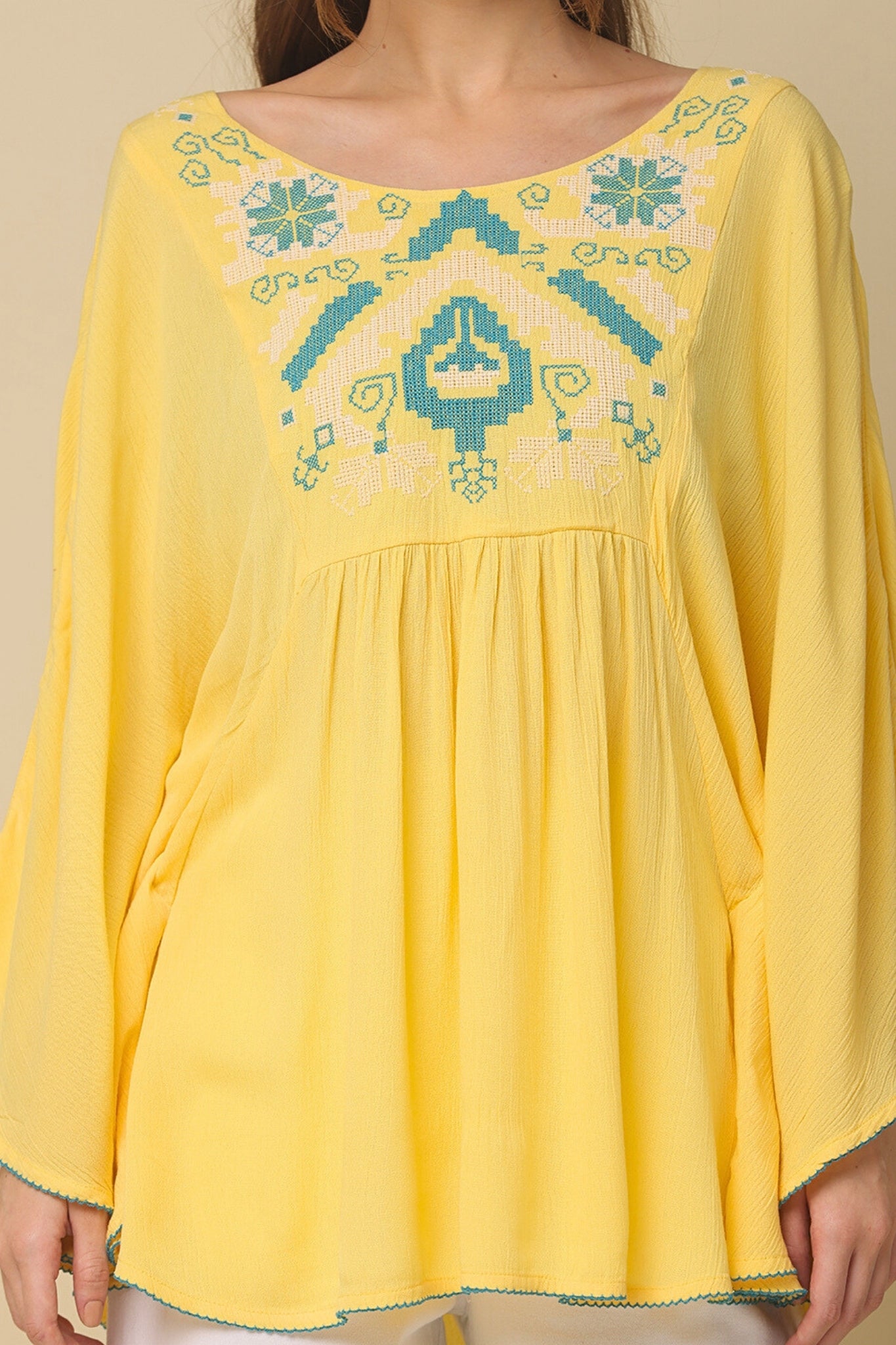 Elara Mist Embroidered Kurti
