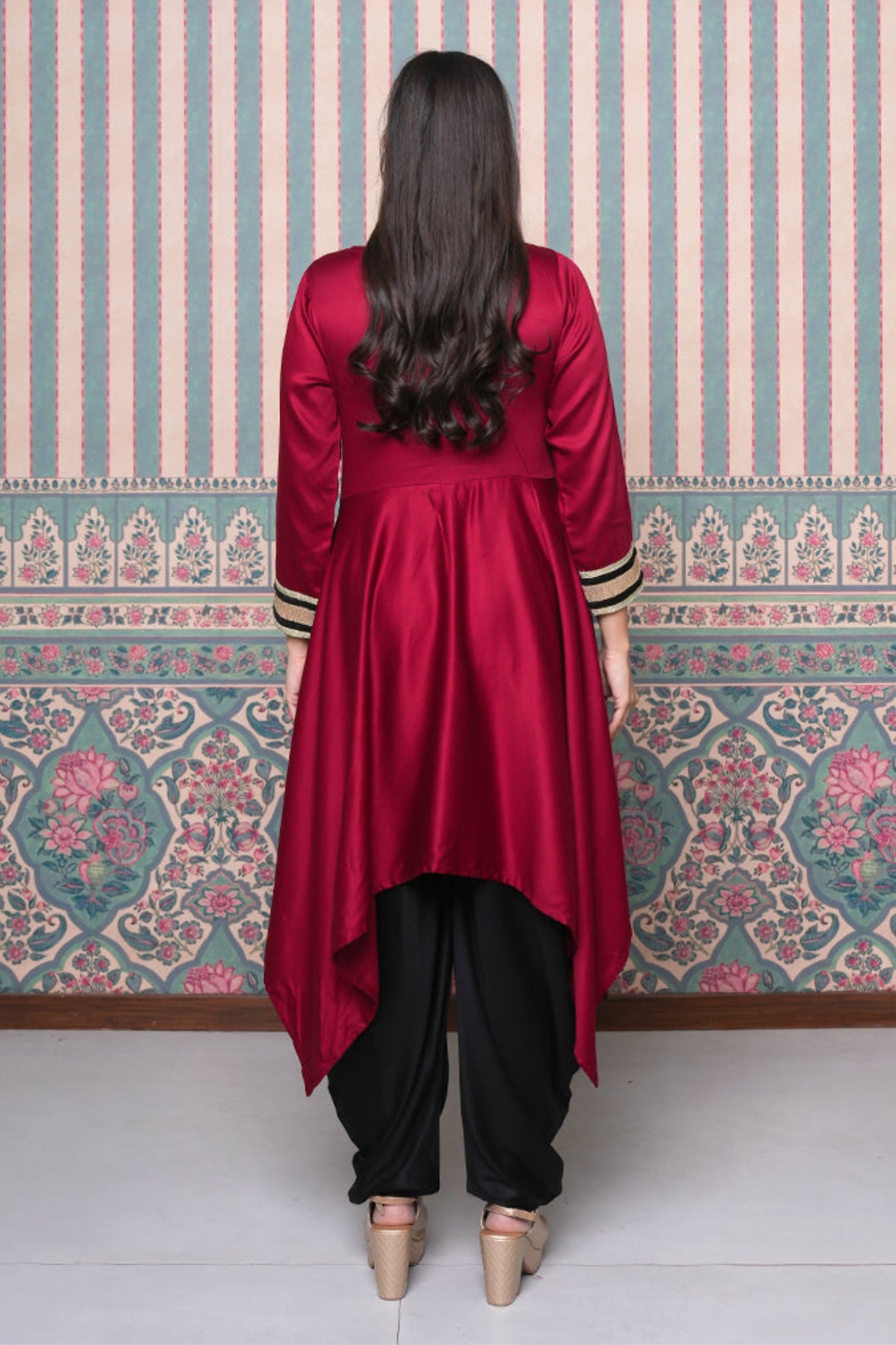 Rani Bling Coord Set - Maroon