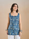 Indigo Paisley Printed Cotton Ethnic Top