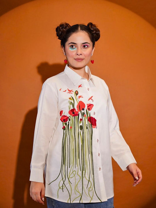 Dancing Petals Short Kurti