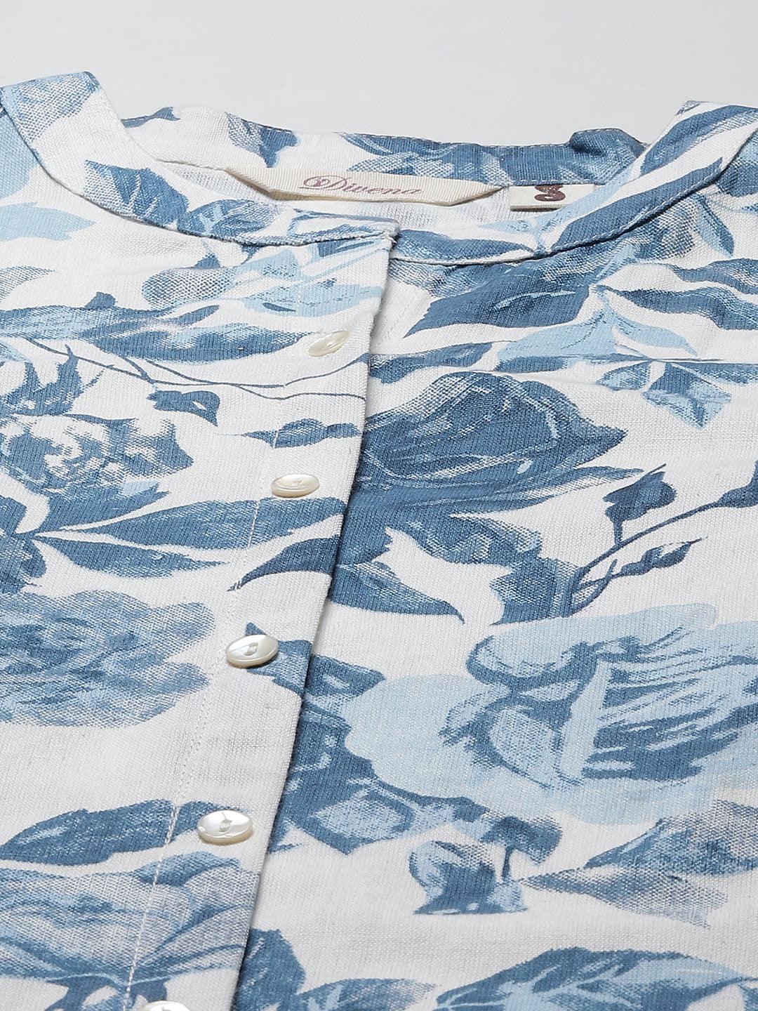  Floral Print Cotton Kurta -  world