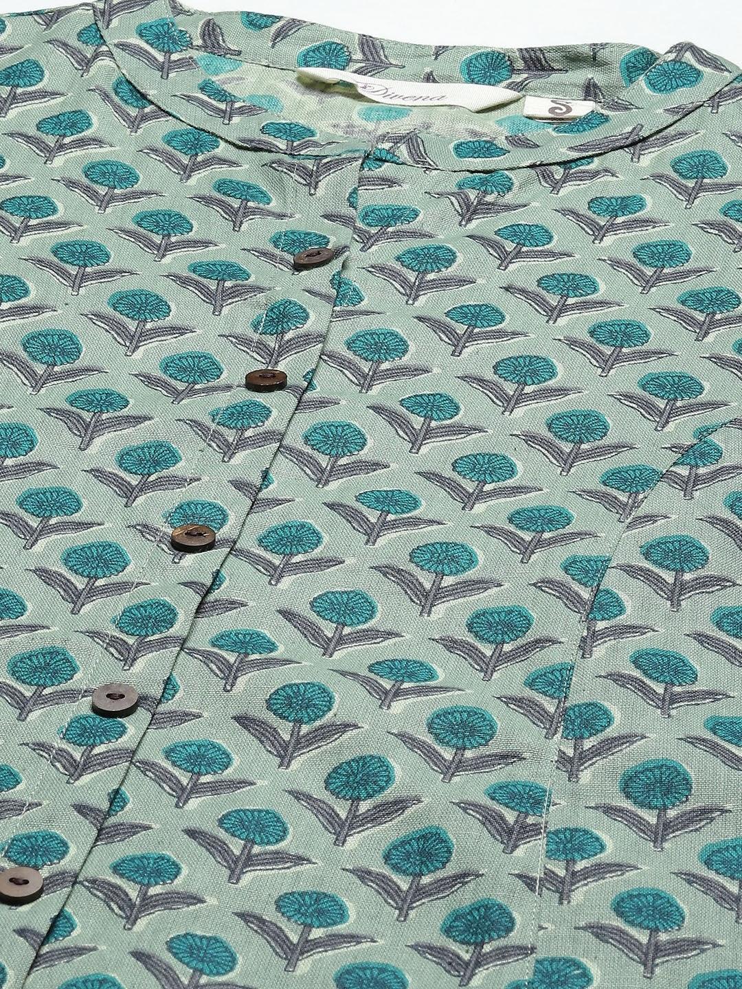  Green Cotton Flex Kurta -  world