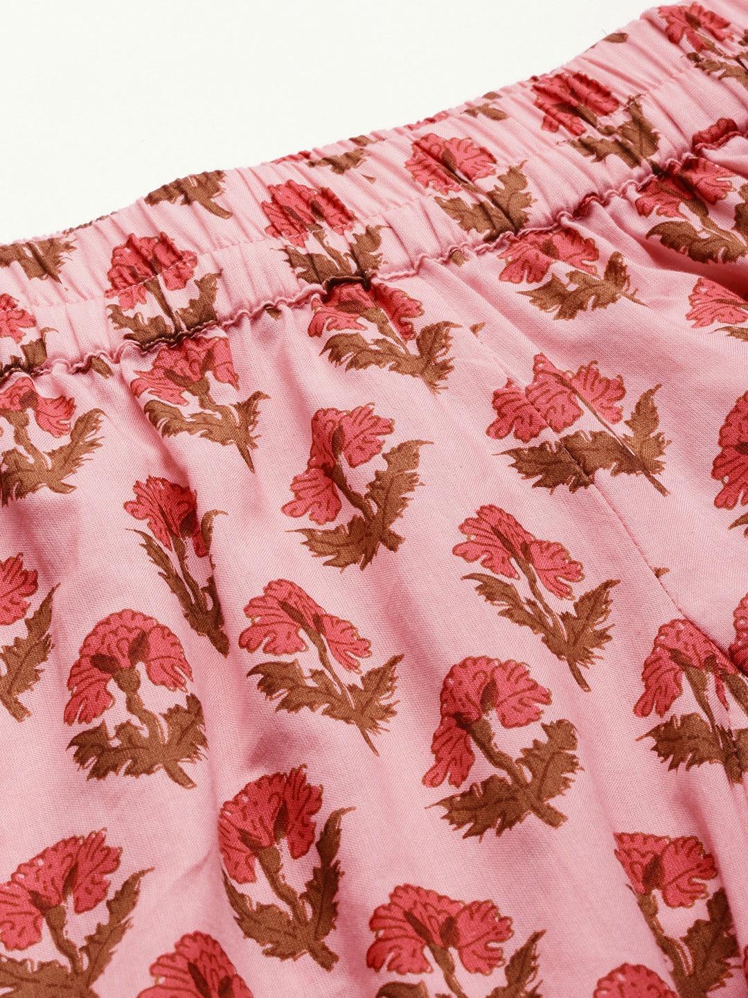  Pink Cotton Loungewear /Nightwear Set -  world