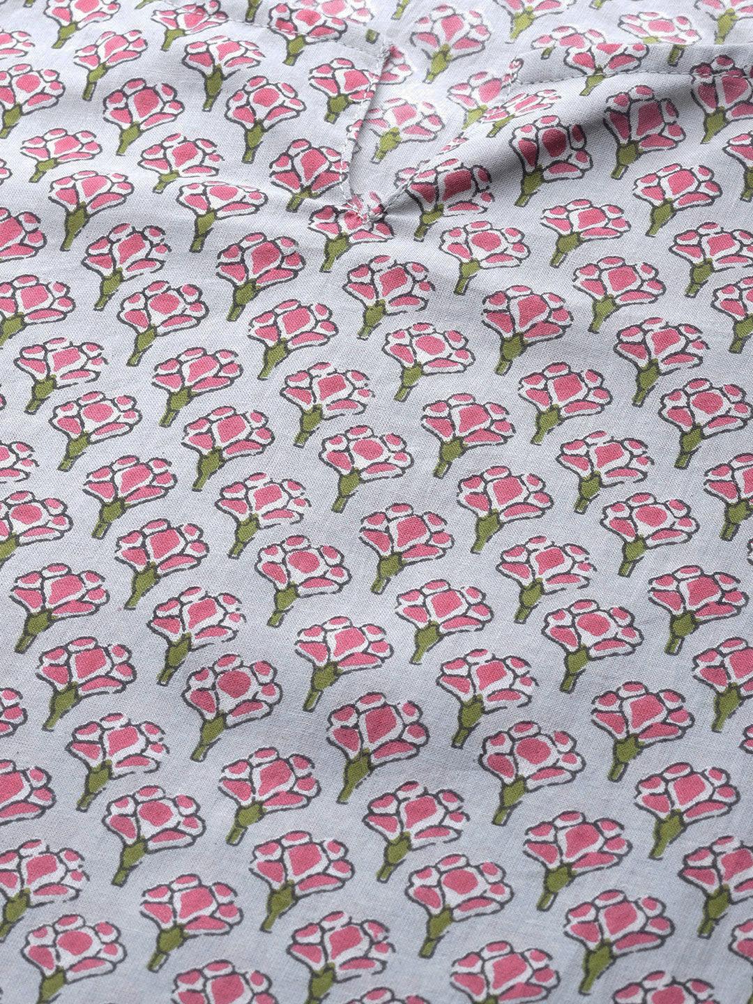  Grey Printed Loungewear/Nightwear -  world