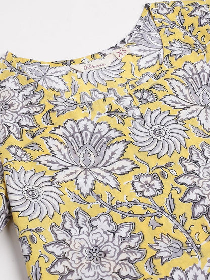  Yellow Printed Loungewear/Nightwear -  world