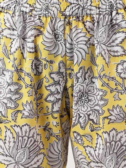  Yellow Printed Loungewear/Nightwear -  world