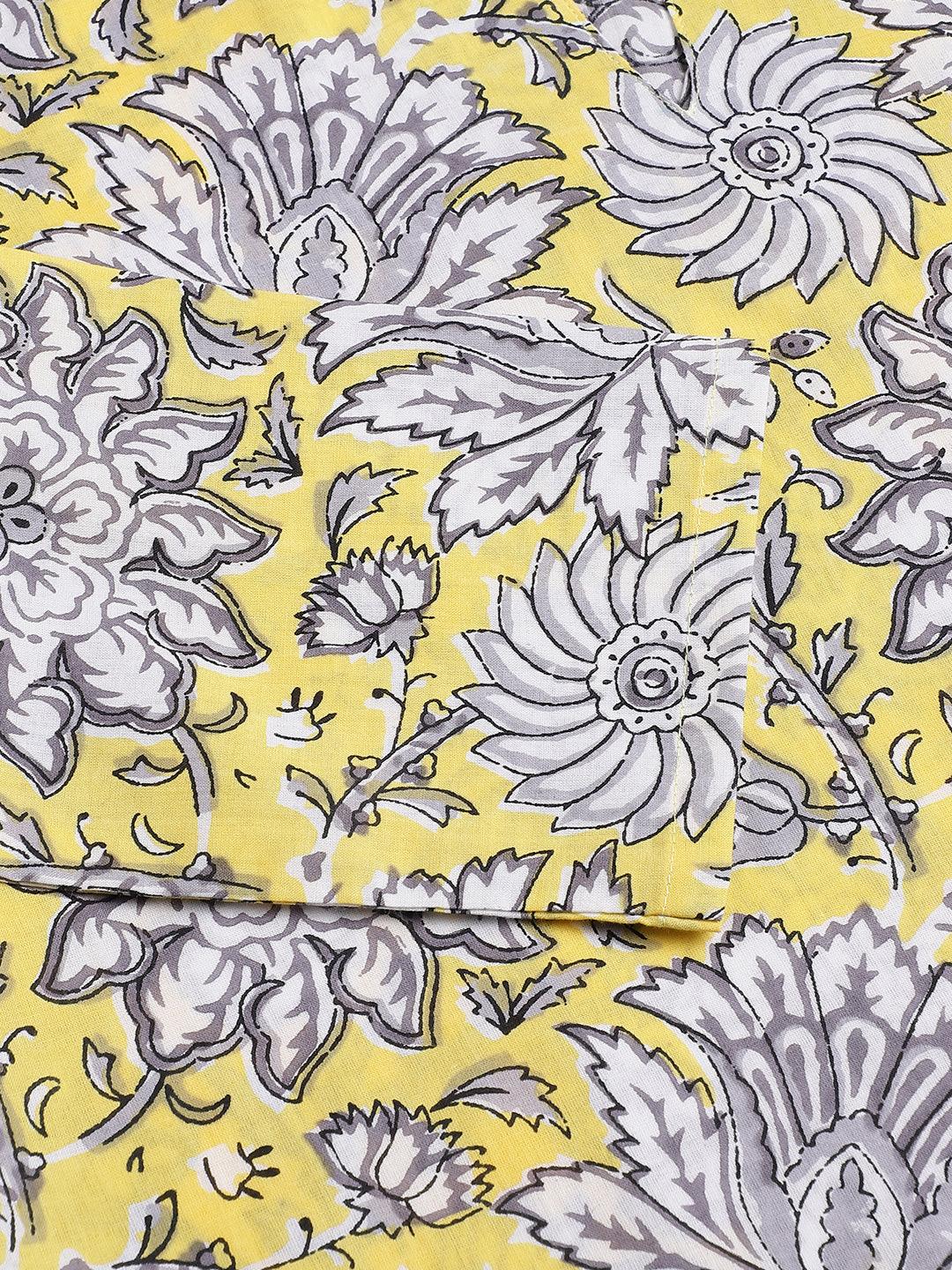  Yellow Printed Loungewear/Nightwear -  world