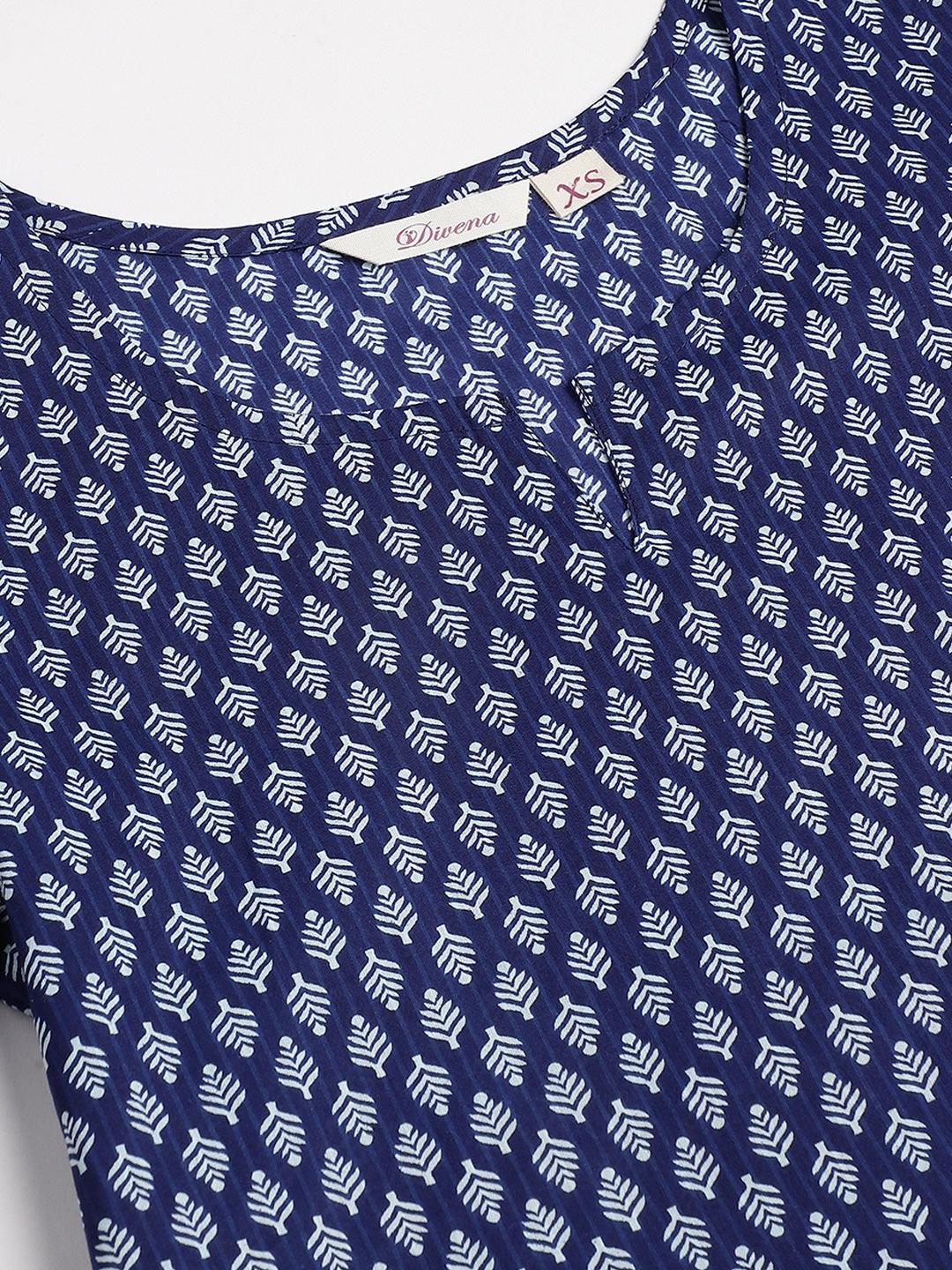  Blue Printed Loungewear/Nightwear -  world