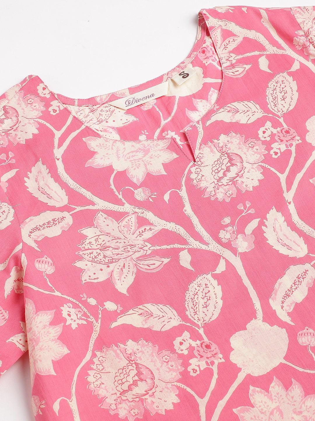  Pink Printed Loungewear/Nightwear -  world