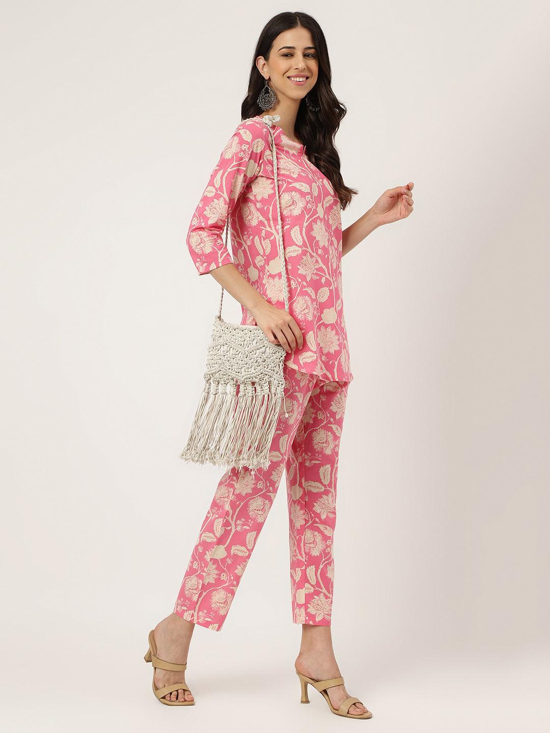  Pink Printed Loungewear/Nightwear -  world