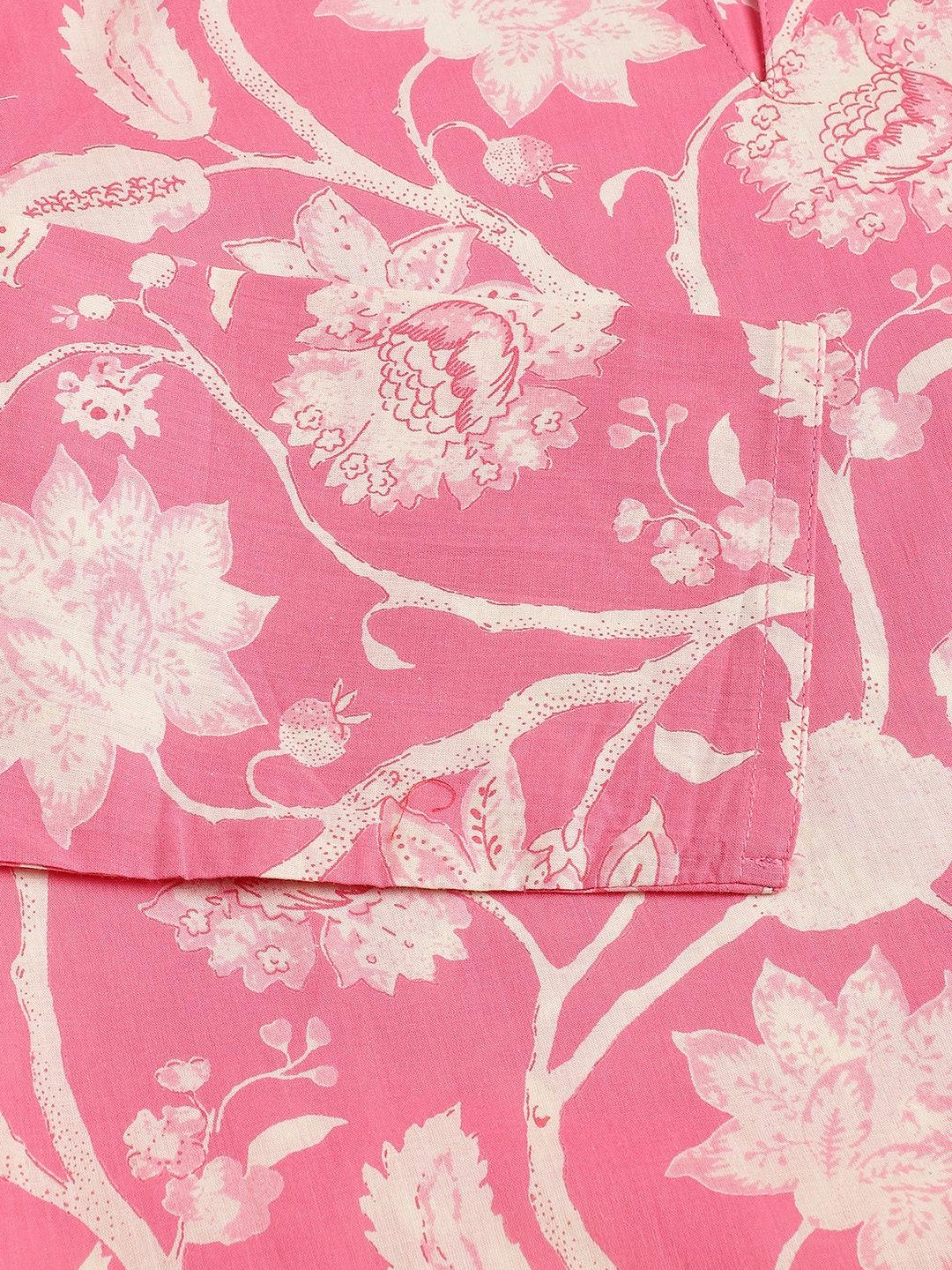  Pink Printed Loungewear/Nightwear -  world