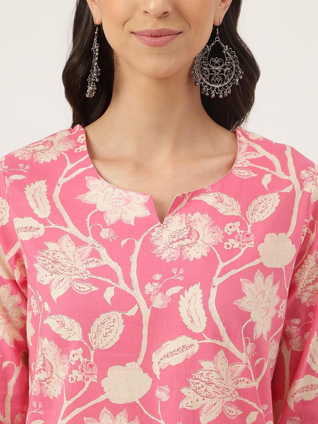  Pink Printed Loungewear/Nightwear -  world