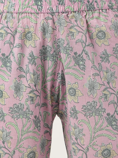  Lavender Printed Loungewear/Nightwear -  world