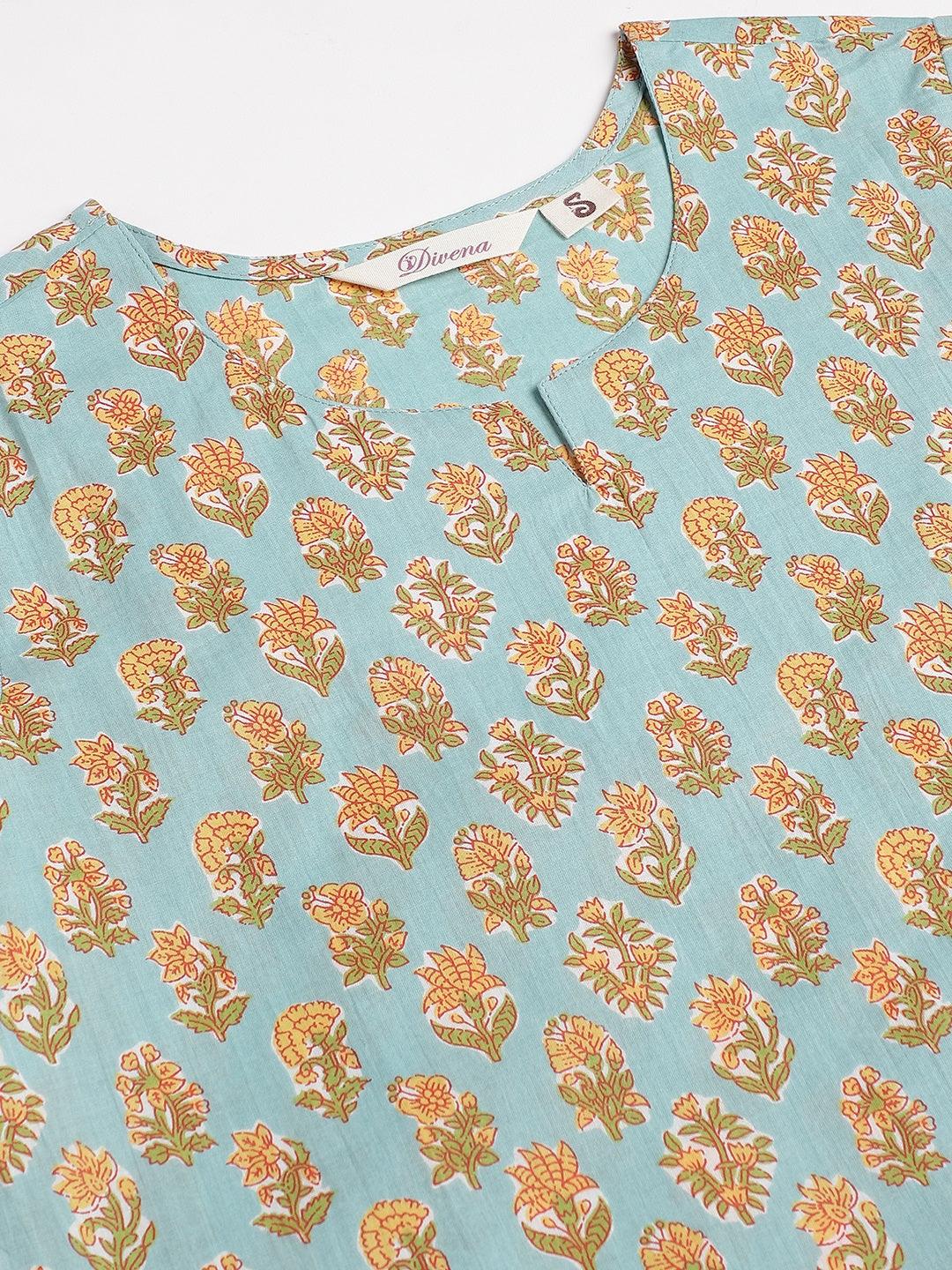  light Green Printed Loungewear/Nightwear -  world