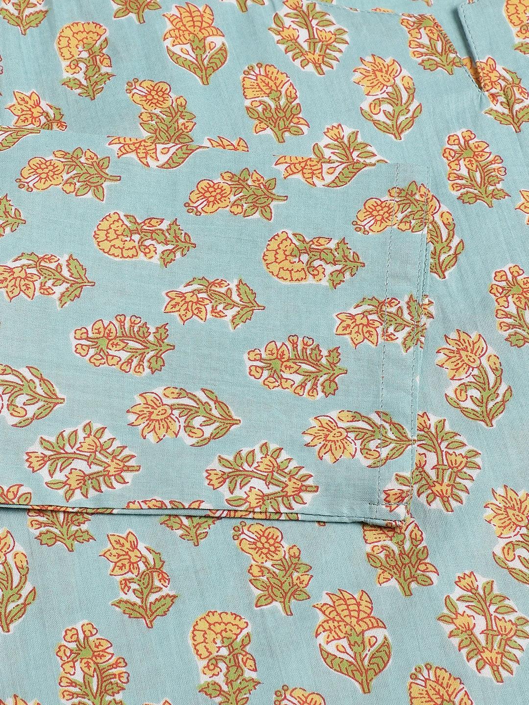  light Green Printed Loungewear/Nightwear -  world