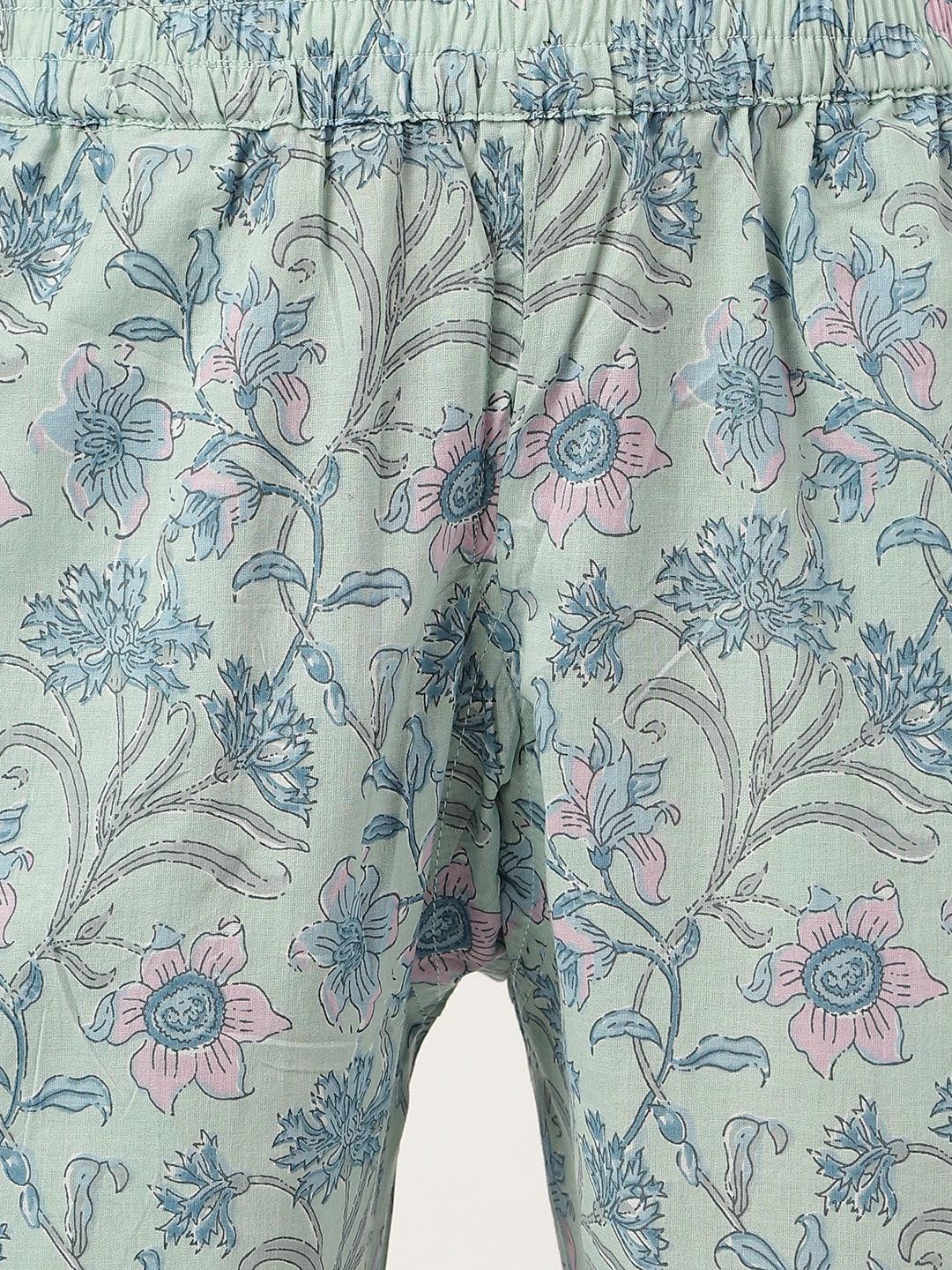  Taurquoise Blue Printed Loungewear/Nightwear -  world