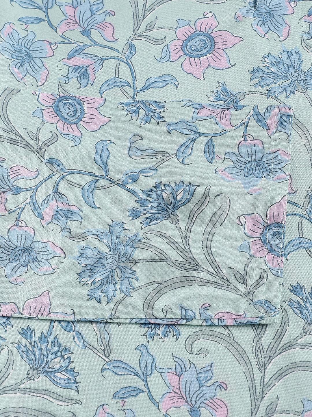  Taurquoise Blue Printed Loungewear/Nightwear -  world