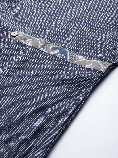  Blue Straight Kurta -  world
