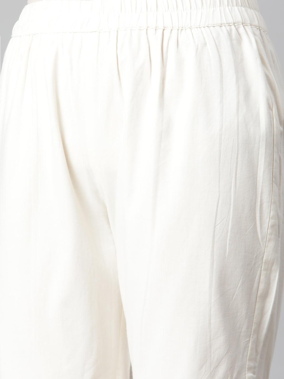  Printred Cotton Kurta Set With Sharara And Dupatta -  world