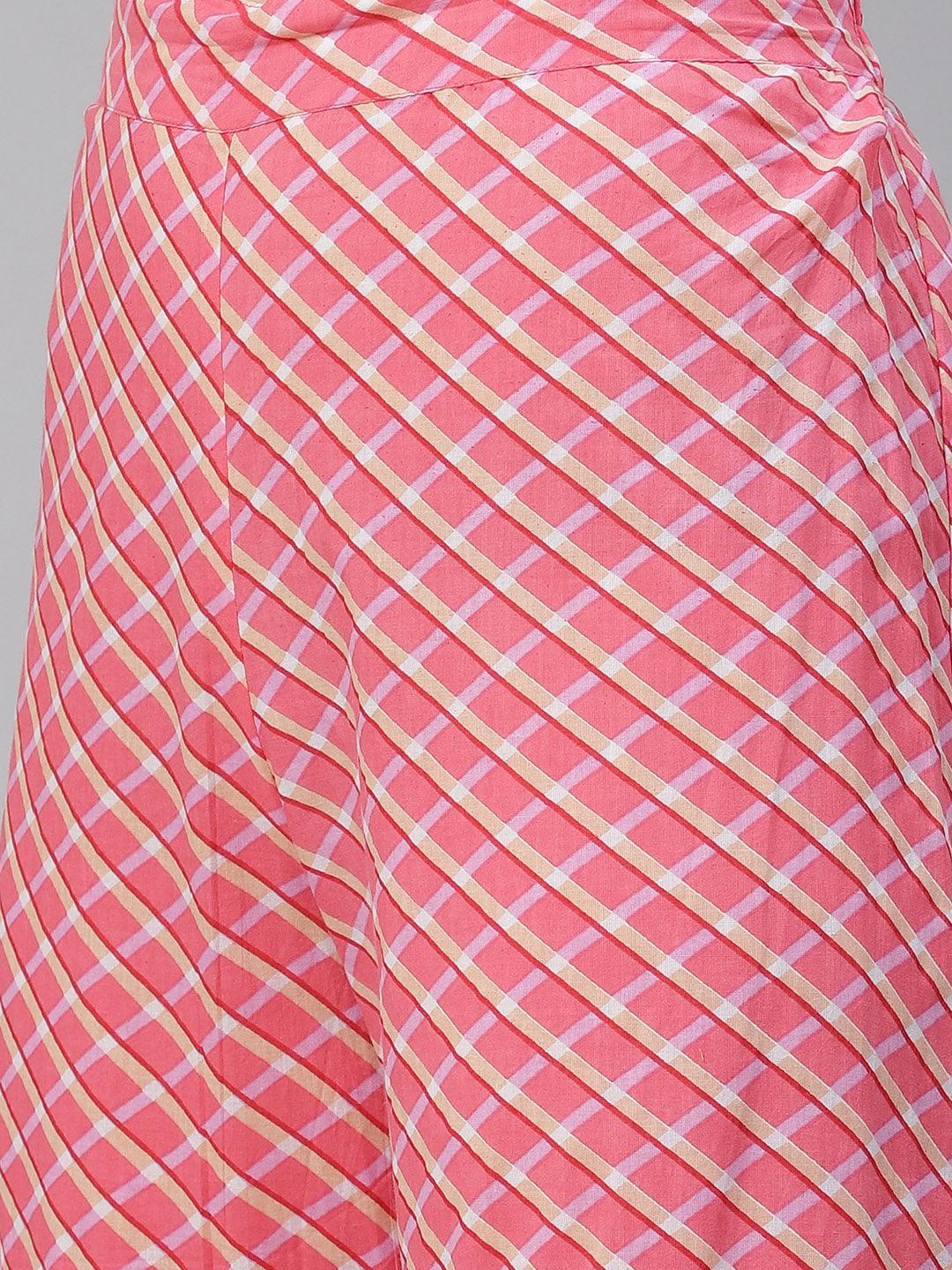  Yellow Printed Kurta with Lahariya Sharara and Ruffled Dupatta Set -  world