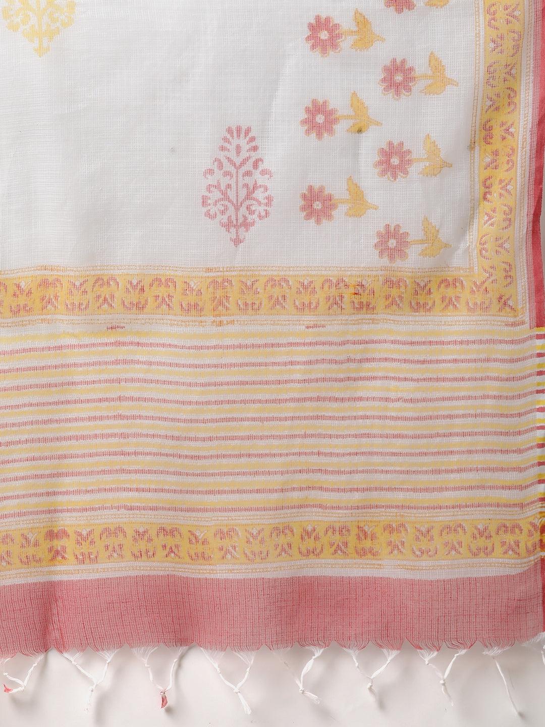  Yellow White Peplum Top Sharara Set with Dupatta - world.com