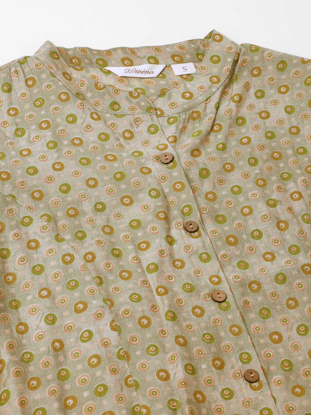 Green Floral Printed Top