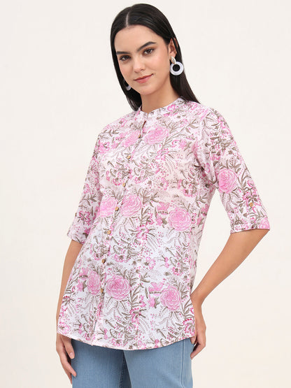 White Cotton A-Line top