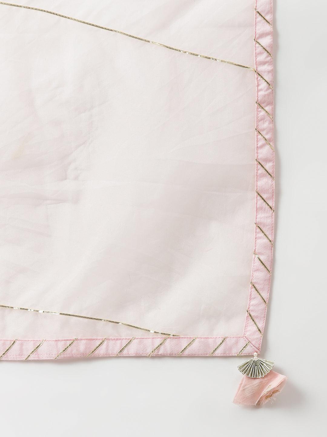  Pure Chinon Bottle green Bandhani Printed Kurta Sharara Set with Dupatta - world.com