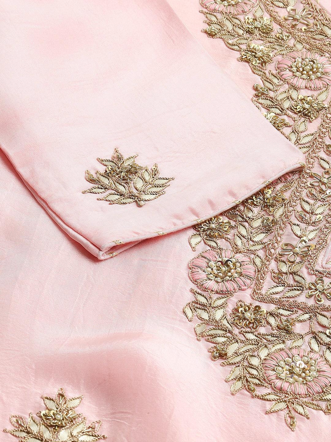  Pure Chinon Bottle green Bandhani Printed Kurta Sharara Set with Dupatta - world.com