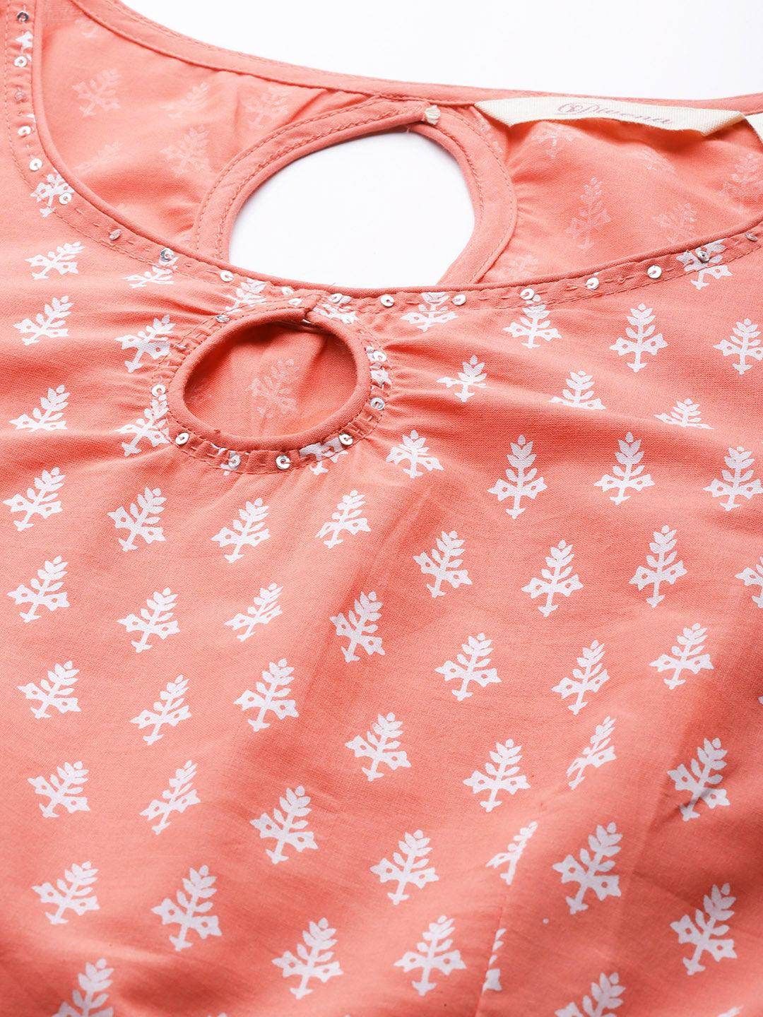 Plus Size Pink Printed Crop Top, lehenga with Dupatta set -  world