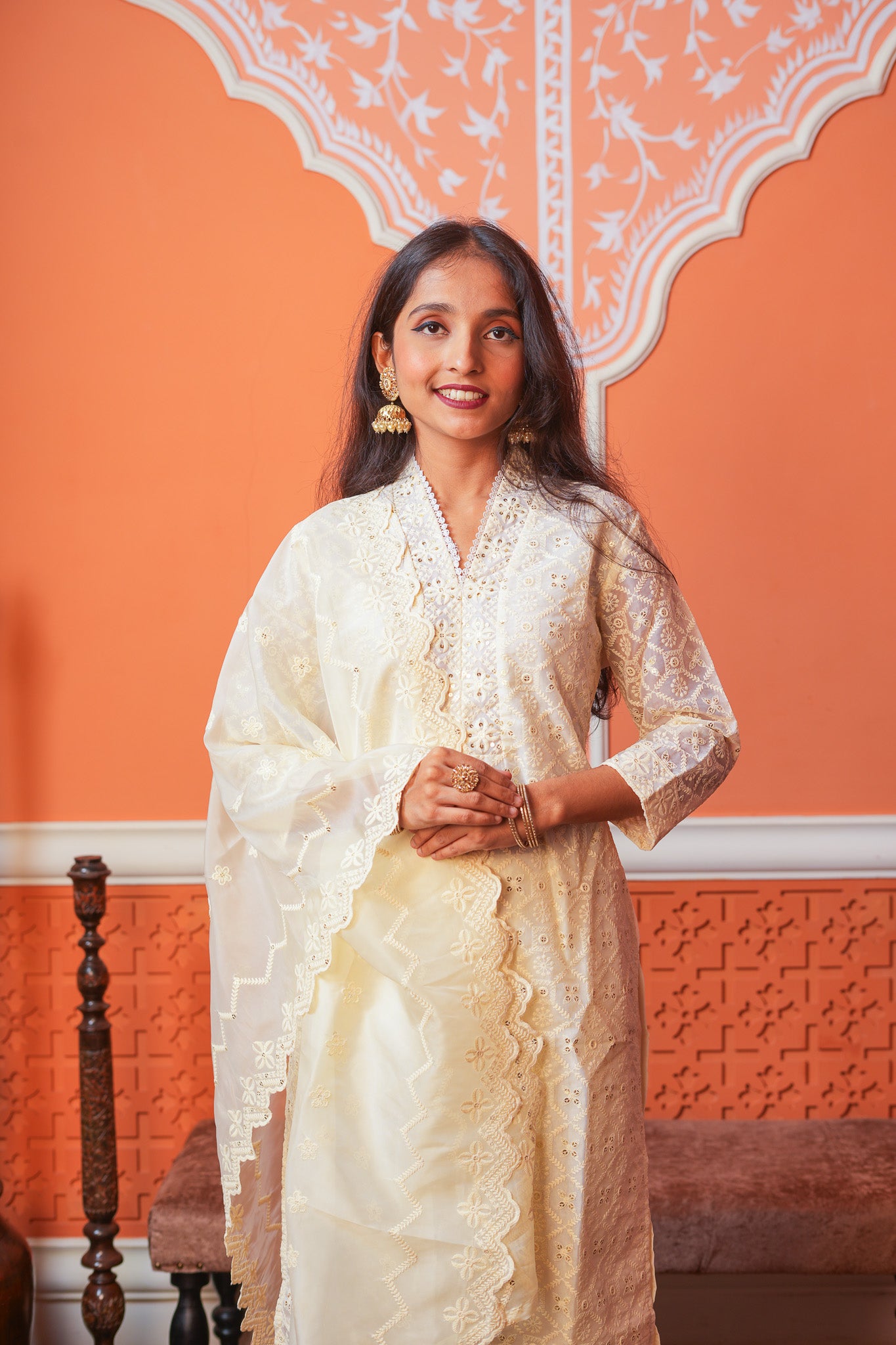 Pearl Elegance Kurta Set With Dupatta