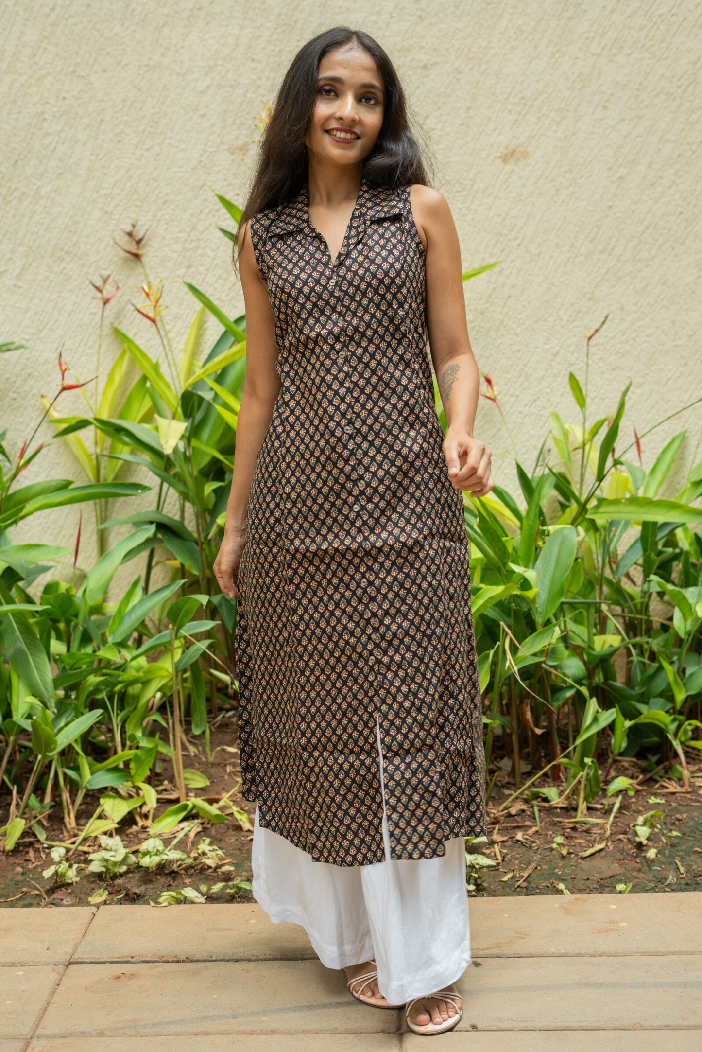 Vintage Nights Printed Kurti