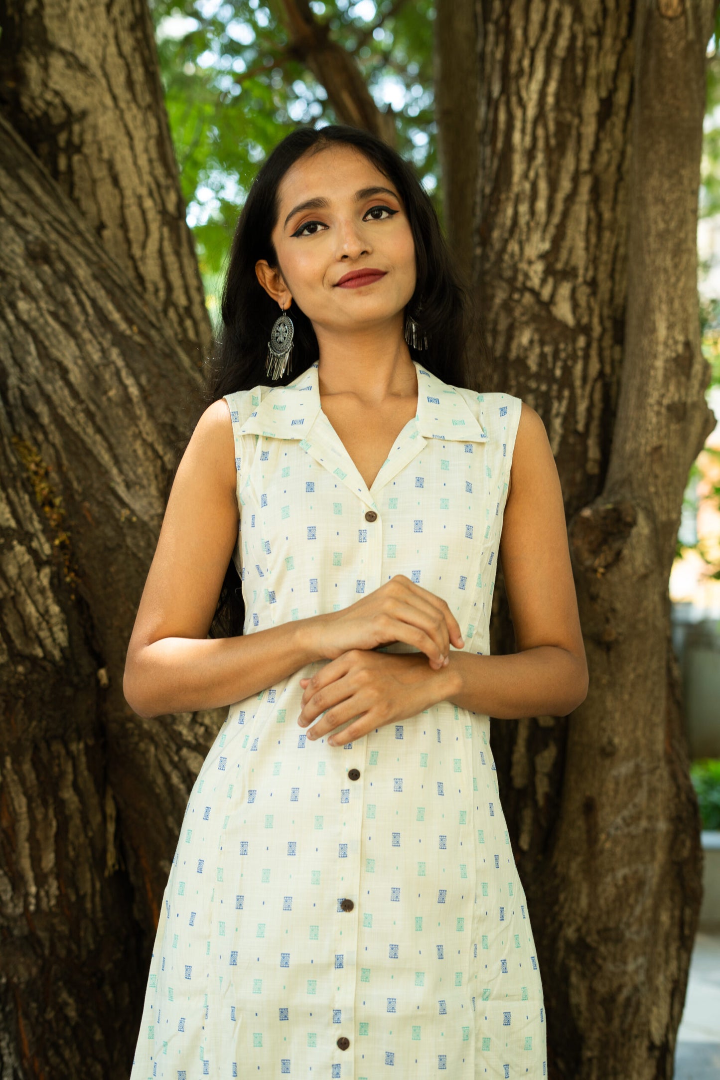 Crystal Cascade Printed Kurti