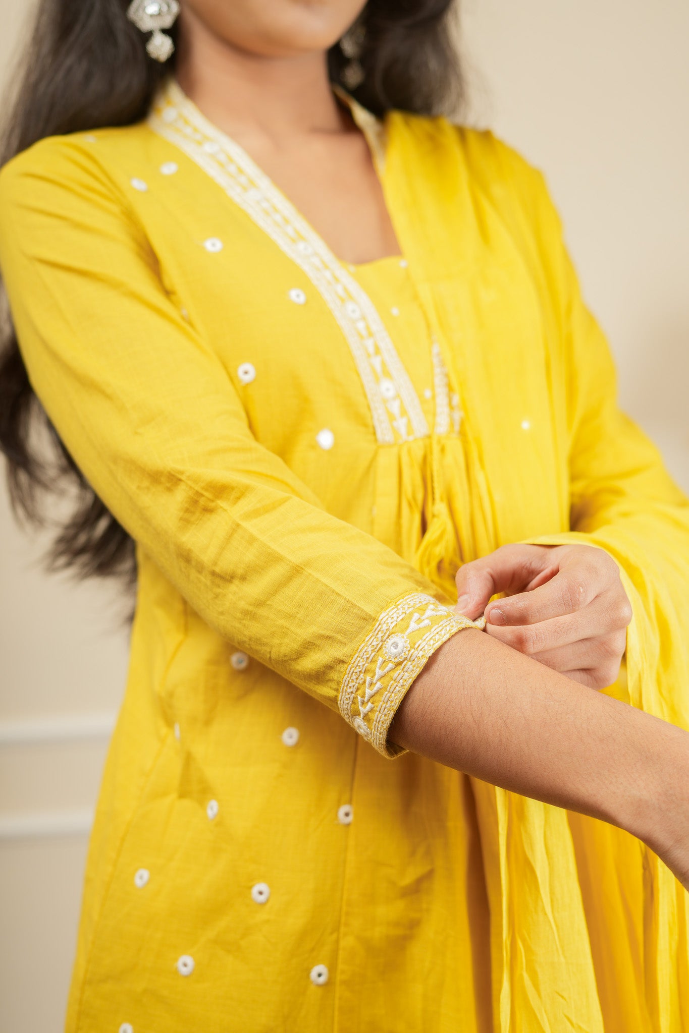 Anya Kurta Set With Dupatta - Yellow