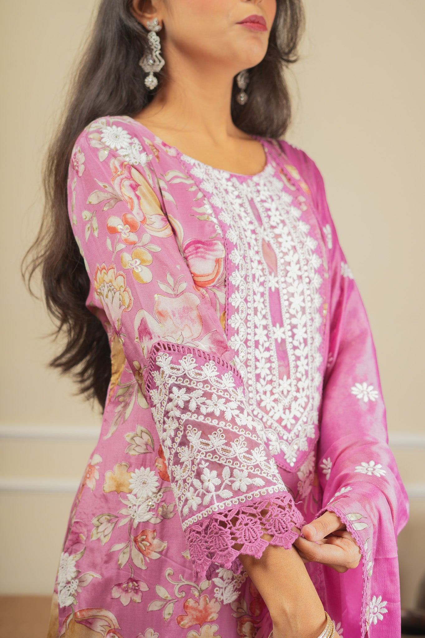 Gulab Kumudini’s Bloom Kurta Set With Dupatta