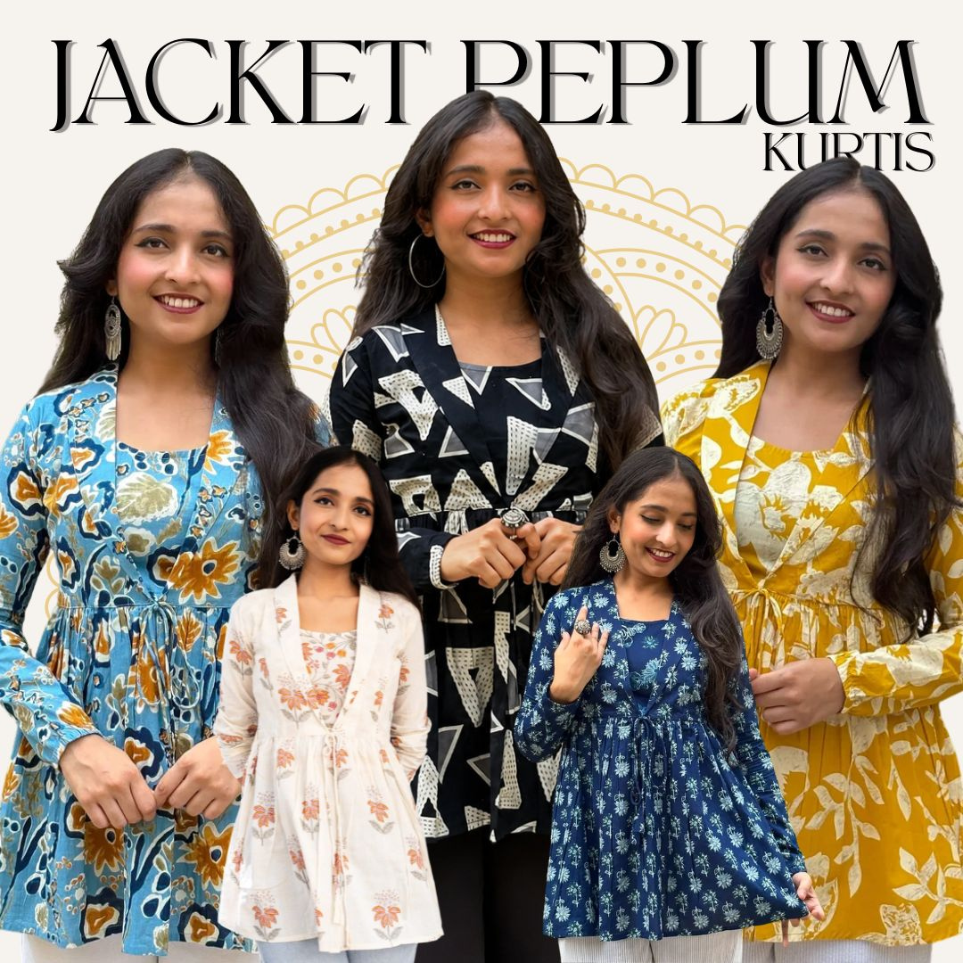 Trendy Jacket Peplum Kurtis